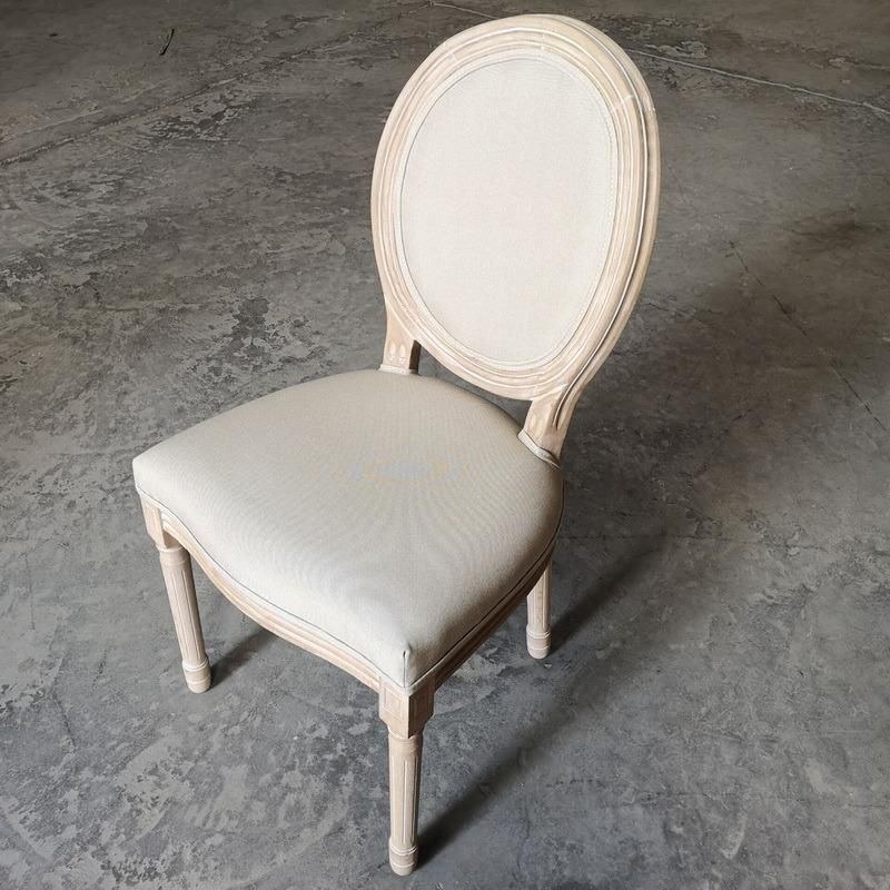 Wholesale Antique Natural Color Wooden Ghost Louis Vix Chair