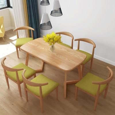 Foshan Factory Modern Classic New Style Wooden Dining Room Table with Chair