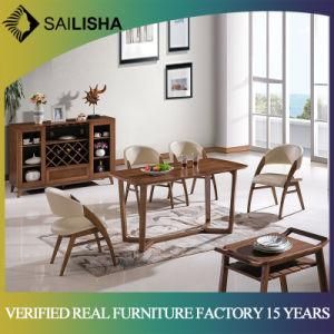 New Arrival Home Furniture Foshan Factory Wholesale Solid Wood Dining Table and Chair Set Modern Design