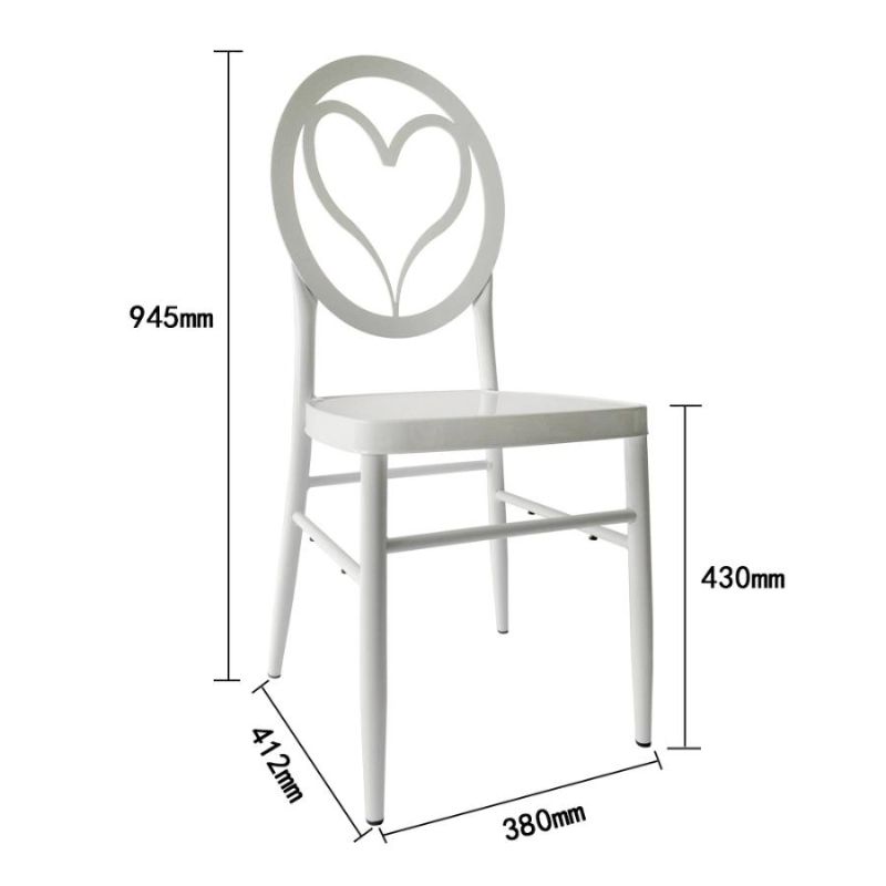 Cheap Stacking Heart Shape Wedding Chiavari Chair for Banquet