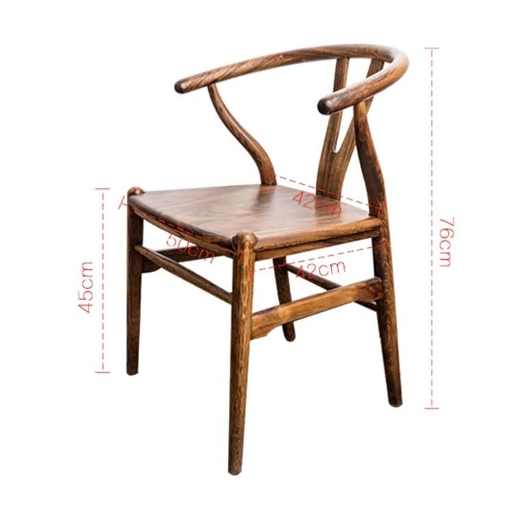 Wedding Rental Stackable Oak Beech Wood Vineyard Cross Back Chairs Wholesale Beech Wooden Wishbone Y-Back Dining Chairs