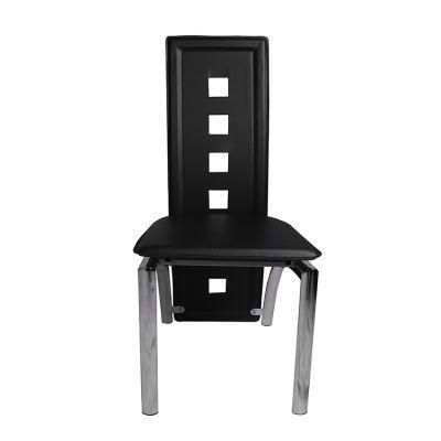 China Factory Wholesale Cheap Price PVC Material Plastic Base Dining Chair for Living Room