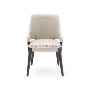 Modern Fabric / Leather with Wood Legs Dining Chair for Dining Room