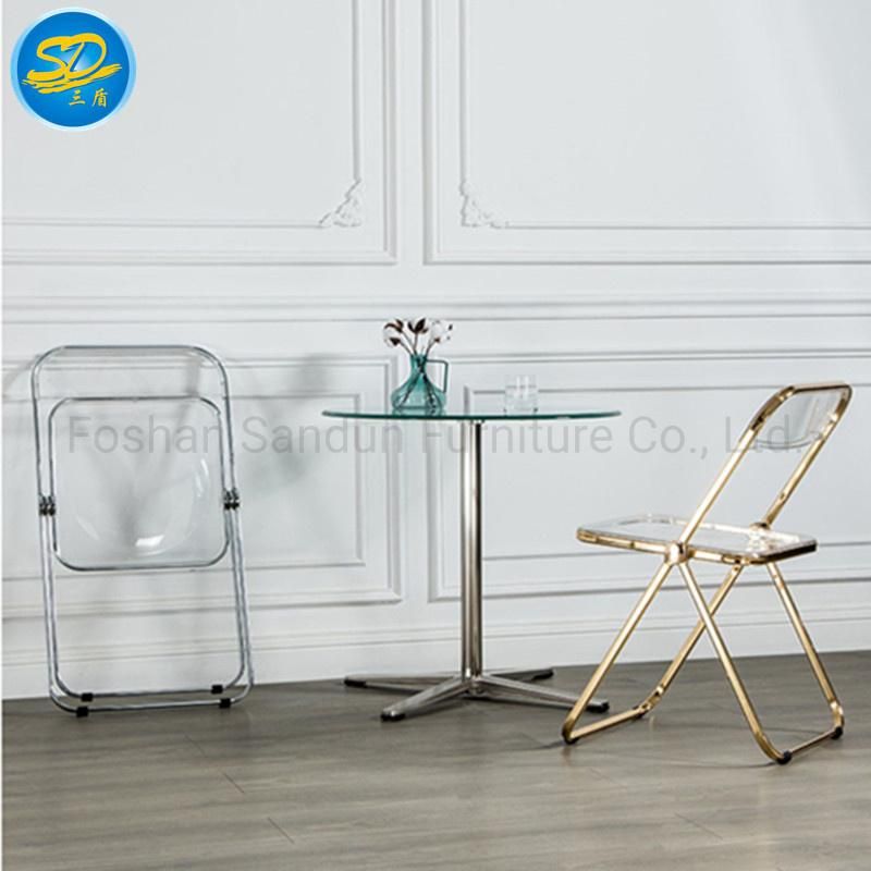 Factory Wholesale Outdoor Stainless Steel Wimbledon Folding Chair