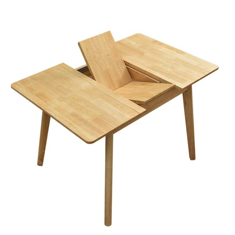 Natural Solid Wood Classic Rectangle Oak Side Tables