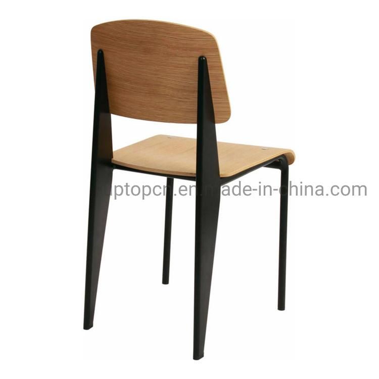 (SP-BC336) Classic Furniture Metal Leg Plywood Seat Standard Dining Chair