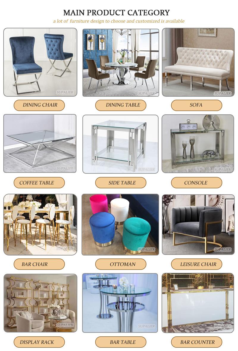 Factory Price Stainless Steel Gold Cheap Wedding Banquet Dining Chair