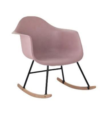 Modern MID-Century Side Chair Style Wooden Legs White Dining Chair Plastic for Sale