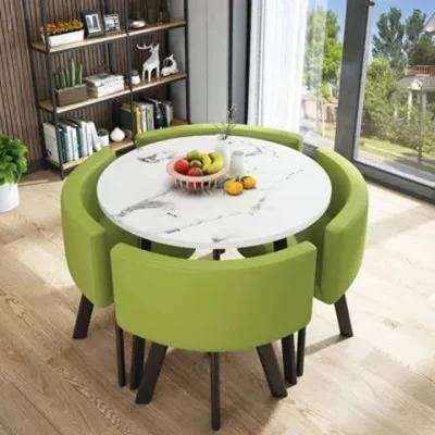 Custom Size Modern Small Dining Room Restaurant Round Table with Chair