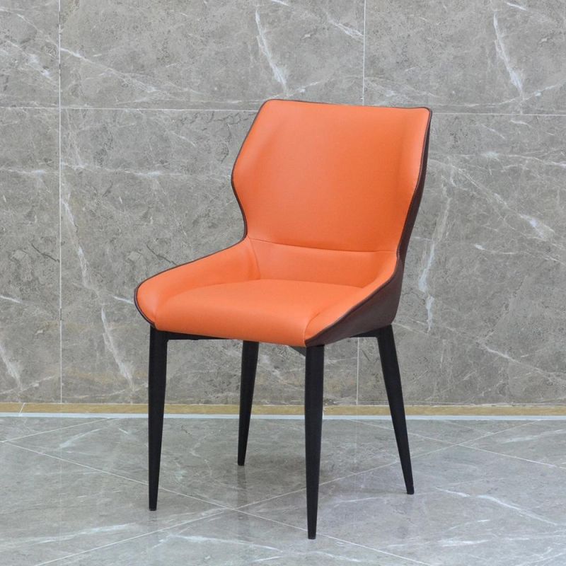 Nordic Restaurant Furniture Leather Upholstery Chair High Quality Dining Chair