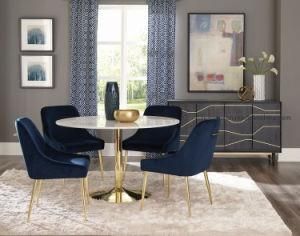 Gold Color Stainless Steel Dining Table