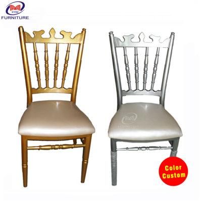 Royal Style Stacking Metal Napoleon Chairs for Sale