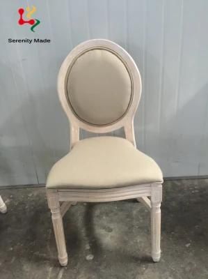 Antique Solid Wood Dining Chair for Event Hire Wedding Luxury Stackable Banquet Chair