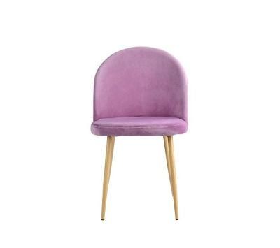 Wholesale Best Modern Home Furmiture Metal Legs Fabric Dining Chairs