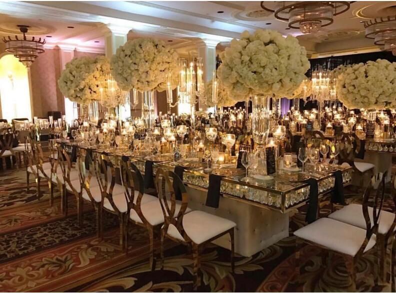 Bridal Table Chair Gold Metal Tiffany Chairs White Child Barcelona Event Furniture Banquet Wedding Chair Classic Dining Chair Antique Hotel Chair