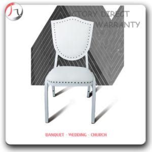 Nailing Unique Hotel White Stacking Hall Chair (BC-57)