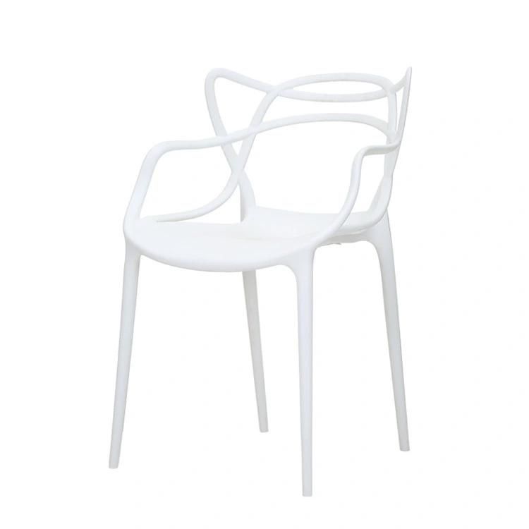 Wholesale Popular Fresh 100% PP Colorful Morden Plastic Dining Chair Cheap Plastic Chair Outdoor Garden Chair
