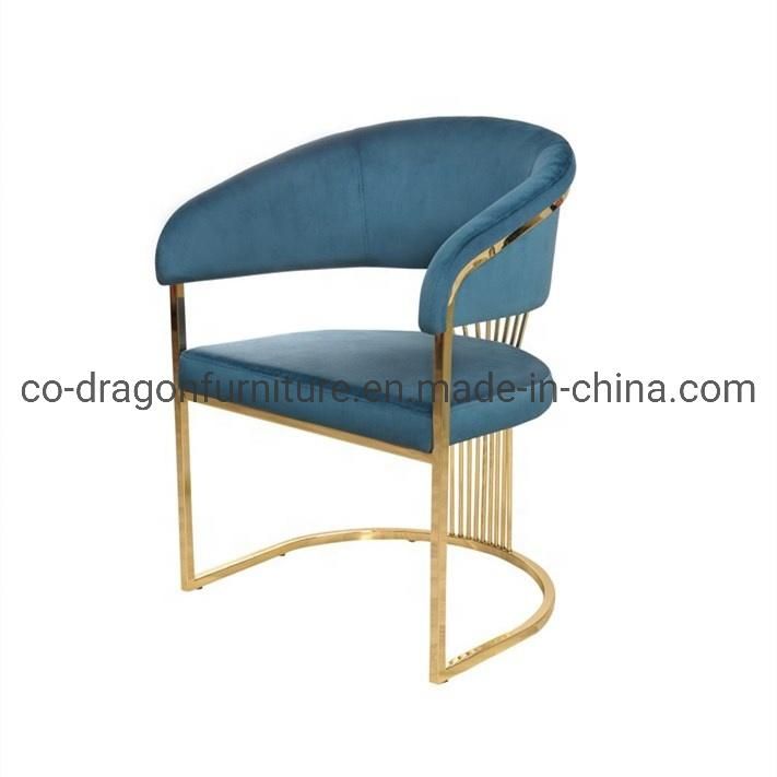 New Design Gold Stainless Steel Dining Chair for Home Furniture