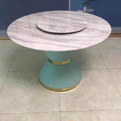 Nordic Modern Minimalist Rectangular Marble Tables and Chair Combination with Cheaper Factory Prices