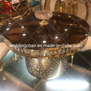 Fancy Events Furniture Wedding Crystal Stainless Steel Wedding Party Table
