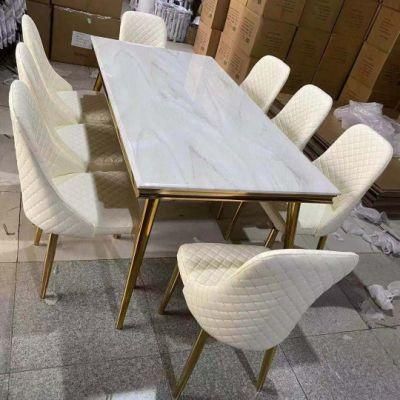 Home Furniture-Dining Room Furniture Marble Dining Table