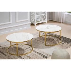 Manufacturer Modern White Marble Coffee Table
