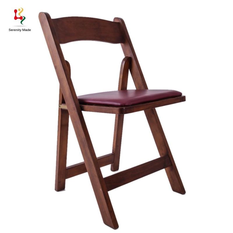 Guangdong Factory Popular Commercial Timber Foldable Color Option Chair