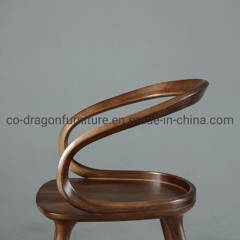 Modern Fashion Dining Furniture Solid Wood Dining Chair with Arm