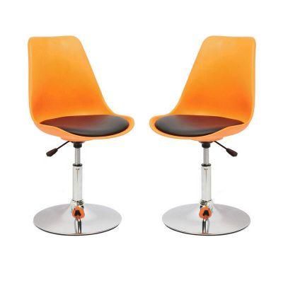 Plastic Chairs and Tables Modern Steel Frame Chair Restaurant Plastic Modern Swivel Stool Bar Chairs