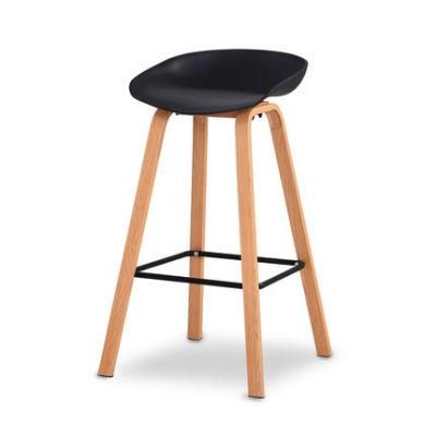 Nordic Dining Bar Chairs Colorful Plastic Counter Height Chair Modern Bar Stool High Chair for Bar Table