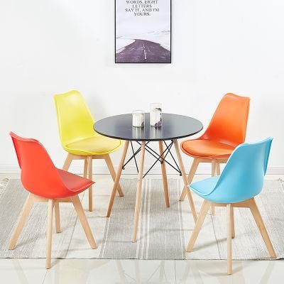 Modern Nordic French White Black Cafe Sedie Wood Dining Chairs Scandinavian Dining Chairs