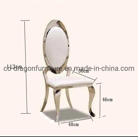 Fancy Gold Stainless Steel Leather Dining Chair for Home Furniture