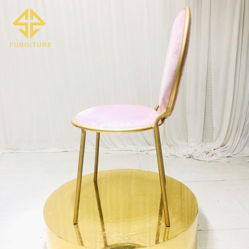 2020hot Supply Wedding Bride Chair with Pink Velvet