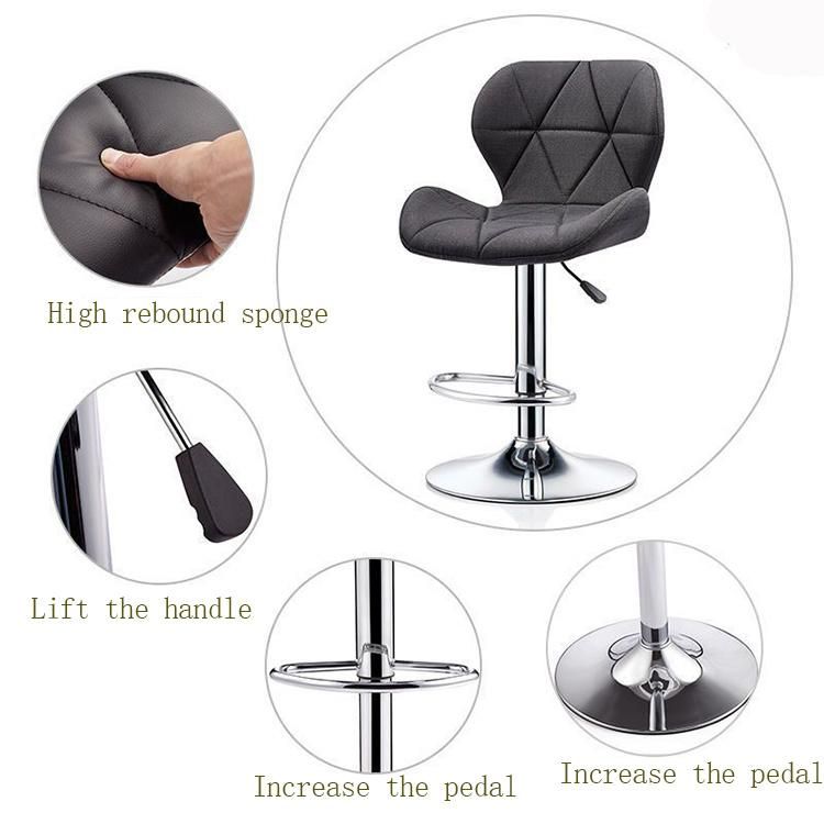 Wholesale High Five Claw White Office Chair Modern Luxury Swivel Retractable High Bar Stools