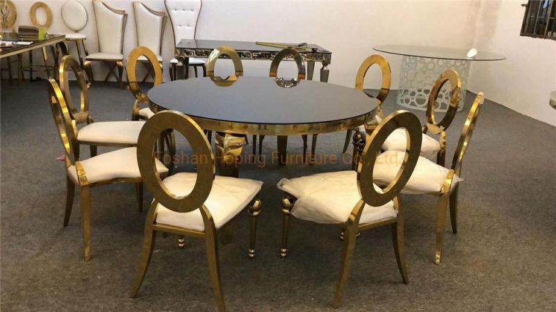 6 Seater China Home Furniture Manufacturer Glass Dining Tables