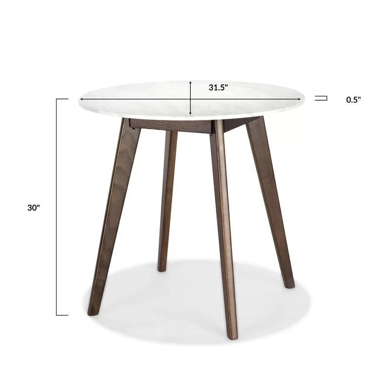 Cheap Price Wholesale High Quality Round Shape Carrara Marble Top Dining Table Tea /Coffee Table with Solid Wood Legs Banquet Wedding Party Event Study Table