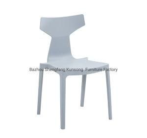 Chinese Factory Wholesale PP Plastic Colored New Design Dining Chair