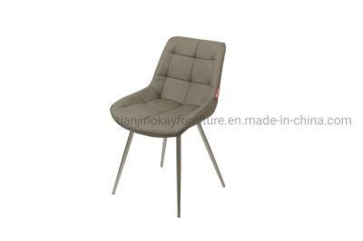 Nordic Luxury Restaurant Home Furniture Chair with Grey Color Dining Room Chair