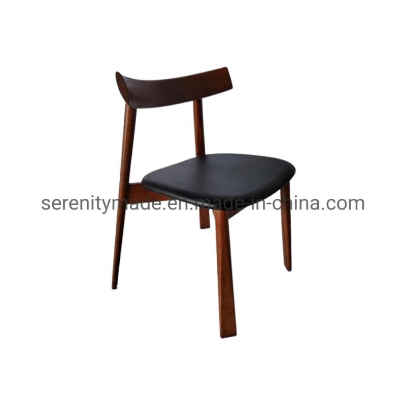 Nordic Furniture Solid Wood Frame Simple Back Dining Chair