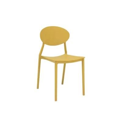 Wholesale Cheap Price Dining Furniture Stackable Full PP Plastic Dining Chair for Sale