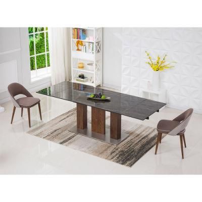 Modern Ceramic Glass Dining Table for Home Restaurant Hotel