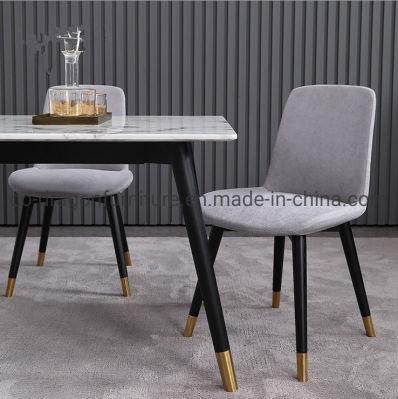 Wooden Legs Fabric Software Dining Chair Set for Home Furniture
