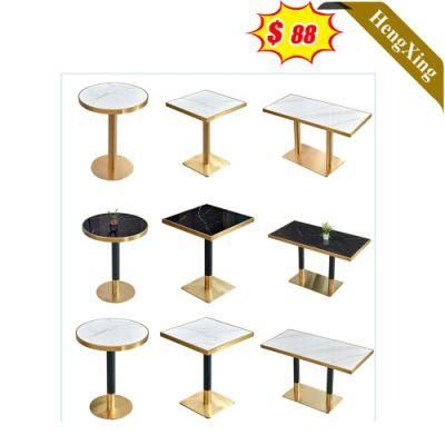 Popular Small Table Home Restaurant Furniture Dining Room Furniture Dining Room Set Wooden Marble Dining Table (UL-21LV2000)