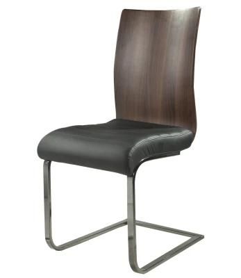 Plywood Back with PU Seat Metal Swinger Dining Chair