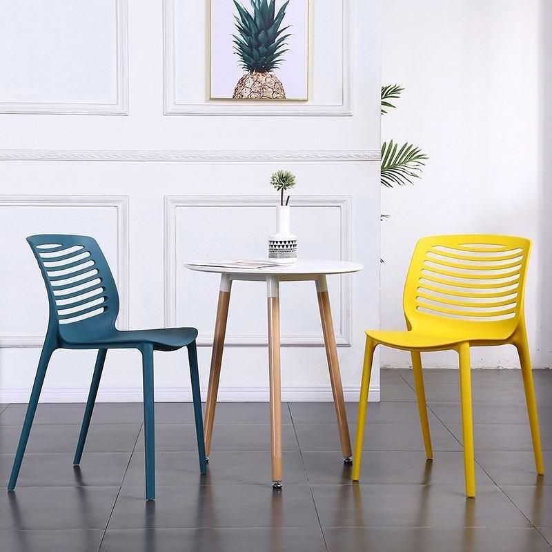 Indoor and Outdoor Relax Chairs Modern Nordic Dining Plastic Chairs Restaurant Cafe Furniture Dining Chair