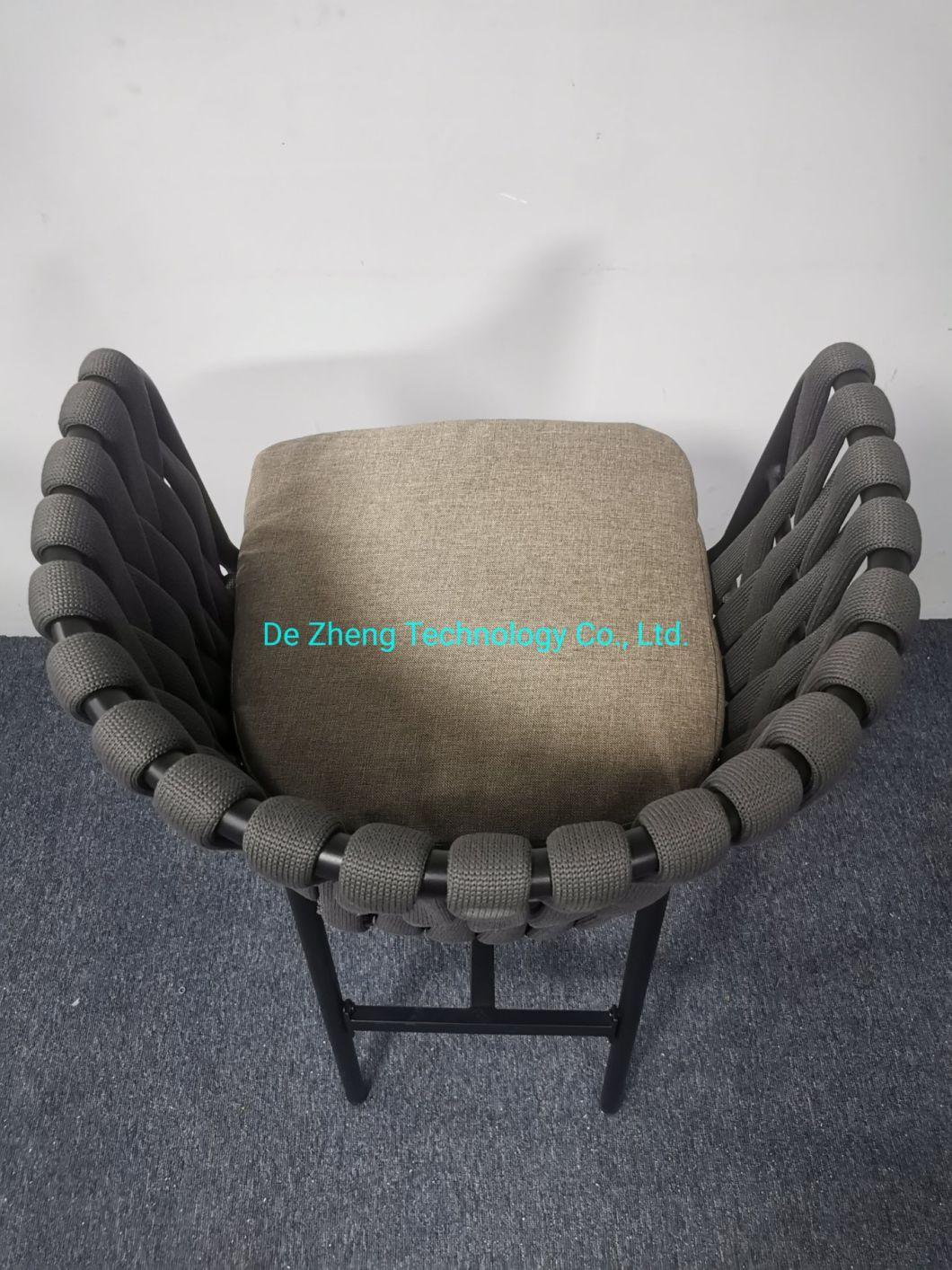 Modern Design Best Quality Outdoor Bar Furniture High Quality Rope Bar Stool Best Price Outdoor Bar Stool Chair