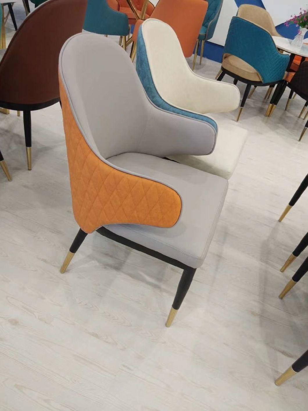 Fashionable PU Leatherlow Price Hotel Furniture Asian Cafe Chairs