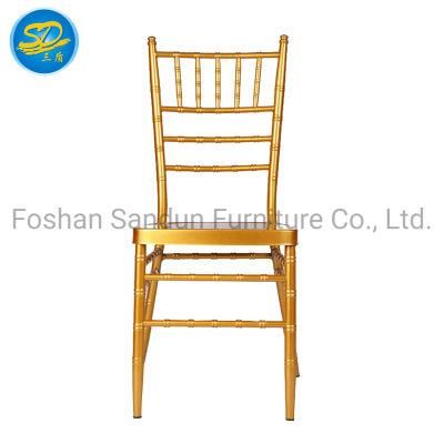 2019 Hot Selling Factory Wholesale Metal Iron Aluminum Chiavari Tiffany Chair