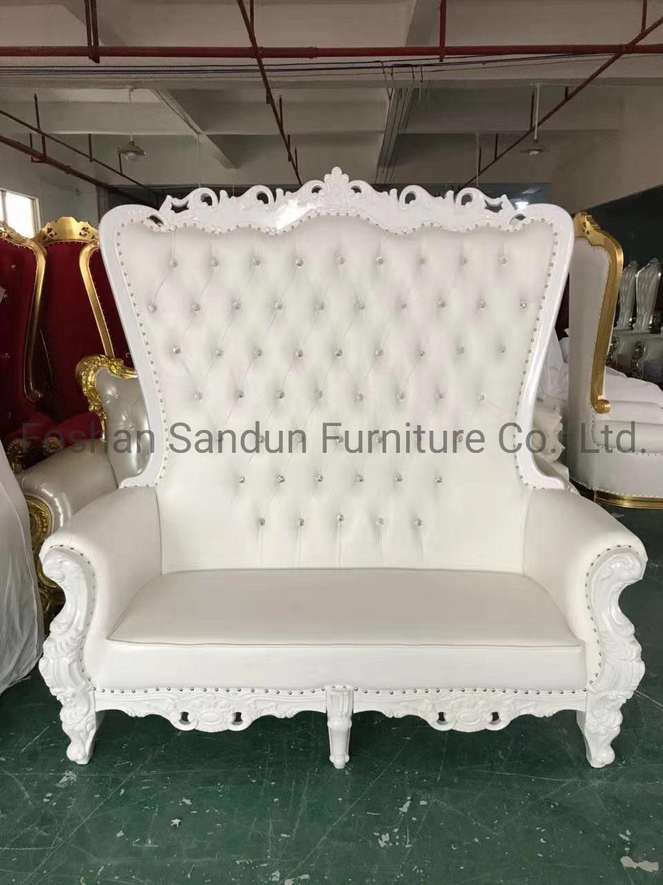 Modern Royal Sofa for Wedding Love Seat Bride and Groom Chair