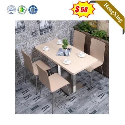 Wholesale Wood Living Room Furniture Dining Table with Metal Legs